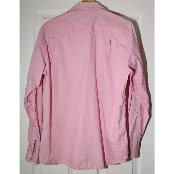 Men's Versace Modern Fit 1969 Italia Pink Long-sleeved Button Up Shirt - Large - Picture 3 of 4